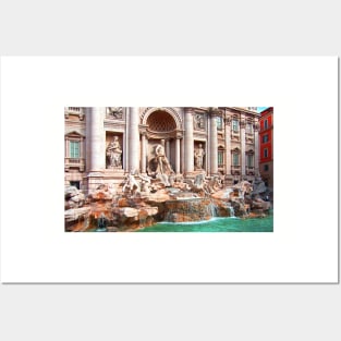 Trevi Fountain III Posters and Art
